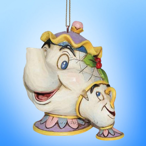 Disney Traditions / Jim Shore figurine from Enesco "Mrs. Potts & Chip Hanging Ornament" A21431.