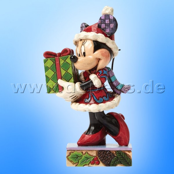 Disney Traditions / Jim Shore Figur von Enesco. "Holiday Gift for You (Minnie Maus)" 4046015.