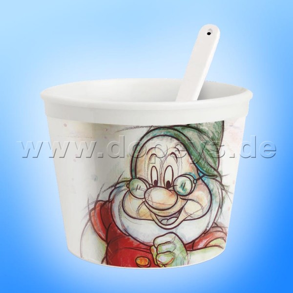 Disney Eisbecher mit Eislöffel "Chef" im italienischen Design, 25 cl