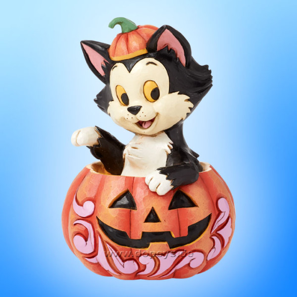 Disney Traditions Figur - Mini Figaro in einer Kürbislaterne (Pinocchio) von Jim Shore 6016583