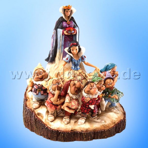 Disney Traditions / Jim Shore Figur von Enesco."The One That Started Them All (Schneewittchen und die 7 Zwerge Baumstamm)" 4023573.