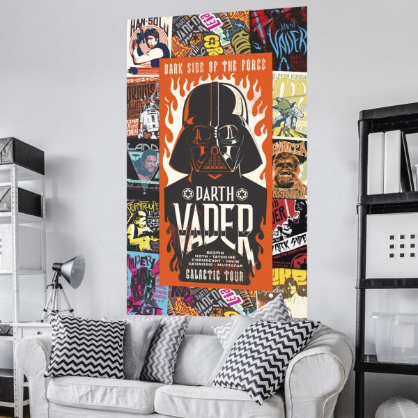 Star Wars Vlies Fototapete "Star Wars Rock On Posters" 1,20m x 2,00m