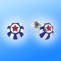 Disney Stud Earrings - Circus Ball (Dumbo) in White Gold from Couture Kingdom 12101231 Disney Stud Earrings - Circus Ball (Dumbo) in White Gold from Couture Kingdom 12101231