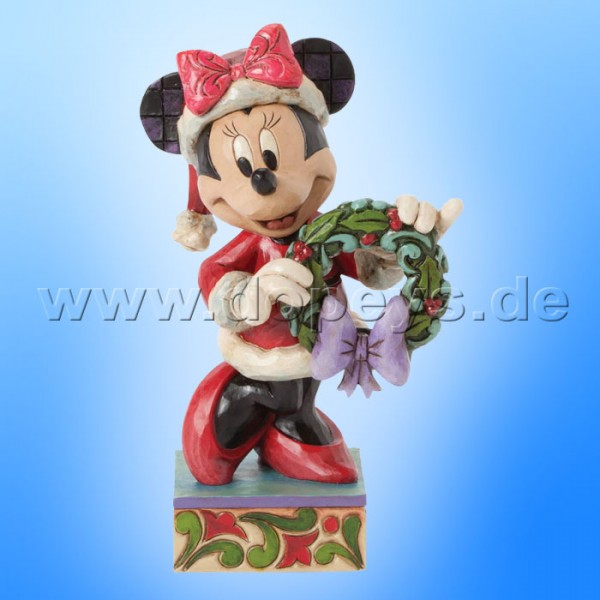 Disney Traditions / Jim Shore Figur von Enesco. "Season's Greetings (Minnie Maus als Weihnachtsfrau)" 4039034.