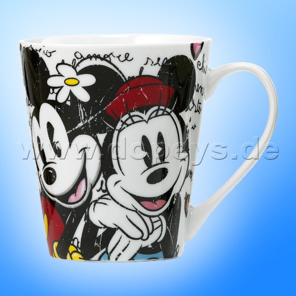 Disney Kaffeetasse Mickey & Minnie Maus im italienischen Design