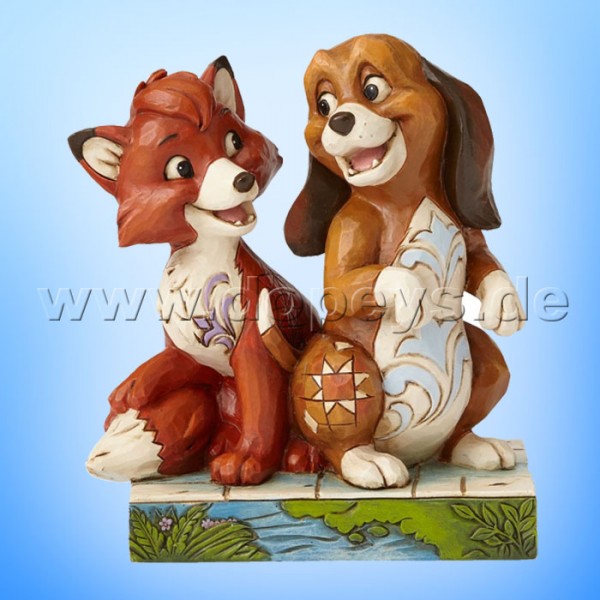 Disney Traditions / Jim Shore Figur von Enesco "Unexpected Friendships (Cap & Capper)" 4055416.