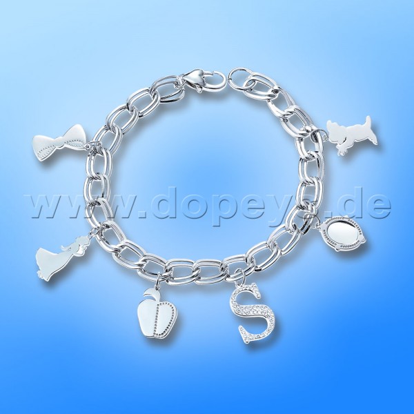 Disney Charm Armband - Schneewittchen (Princess) in Weißgold von Couture Kingdom 12100161