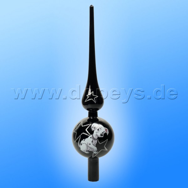 Kurt S. Adler - Disney Weihnachtsbaumspitze aus Glas "101 Dalmatiner" Tree Topper DN33001