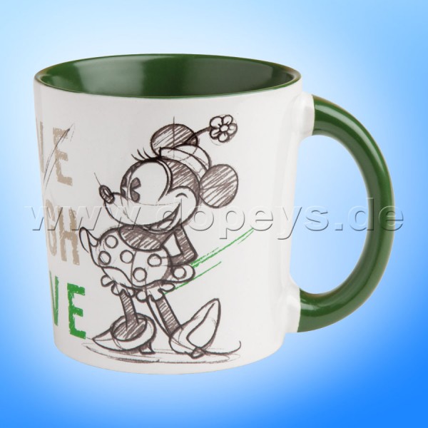 Disney Kaffeetasse Minnie Maus "Grün" Live Laugh Love, 39 cl PWM21LL/1V