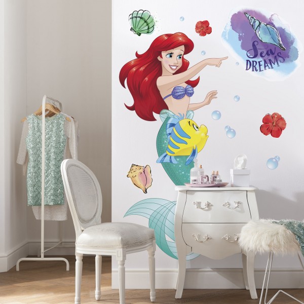 Disney Vlies Fototapete selbstklebend Arielle, die Meerjungfrau "Ariel XXL" 127cm x 200cm