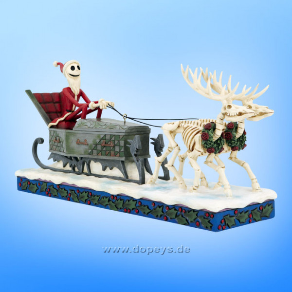 Disney Traditions - Jack Skellington in Sleigh (Dash Away Jack) figurine by Jim Shore 6014359