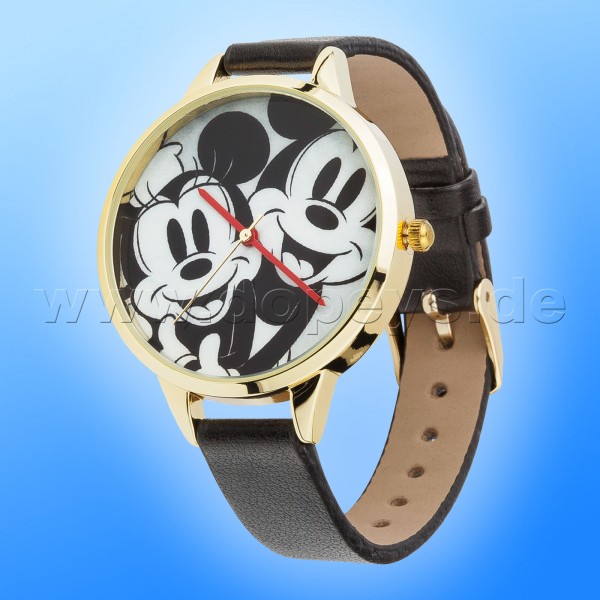 Disney Watch "Mickey & Minnie" Elegant Premium Collector Clock