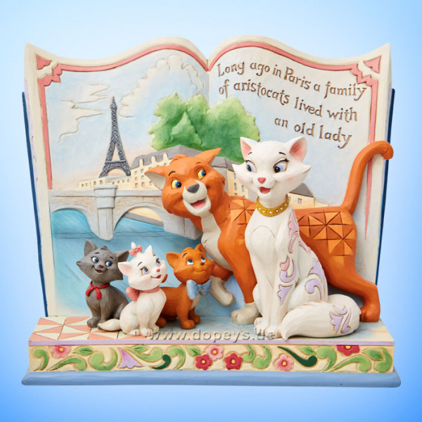 Disney Traditions Figur - Aristocats Märchenbuch (Long Ago In Paris...) von Jim Shore 6013080