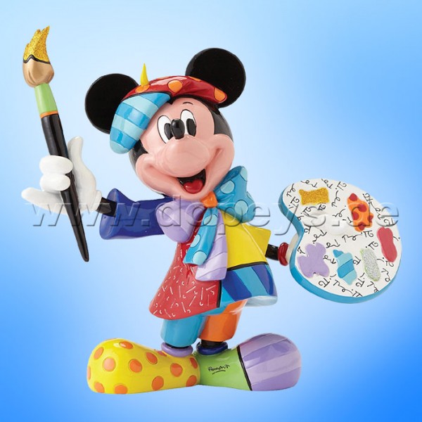 Disney by Britto Figur von Enesco "Mickey Maus als Maler" 4055227