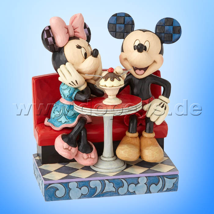 Enesco: Disney Traditions Mickey and Minnie Mouse at Soda Shop Love Comes  in Many Flavors by Jim Shore