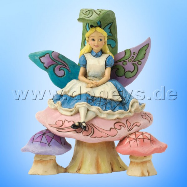 Disney Traditions / Jim Shore Figur von Enesco "Changed So Much Since This Morning (Alice auf Pilz)" 4037506.