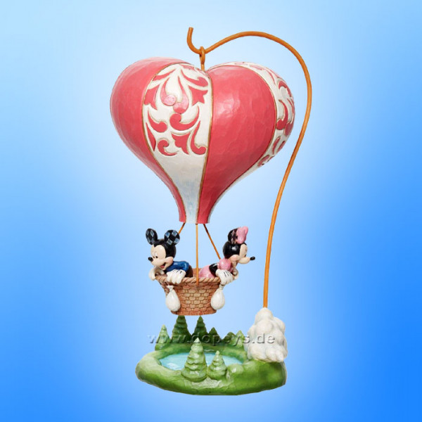 Disney Traditions Figur - Mickey & Minnie im Herz-Heißluftballon (Love Takes Flight) von Jim Shore 6011916