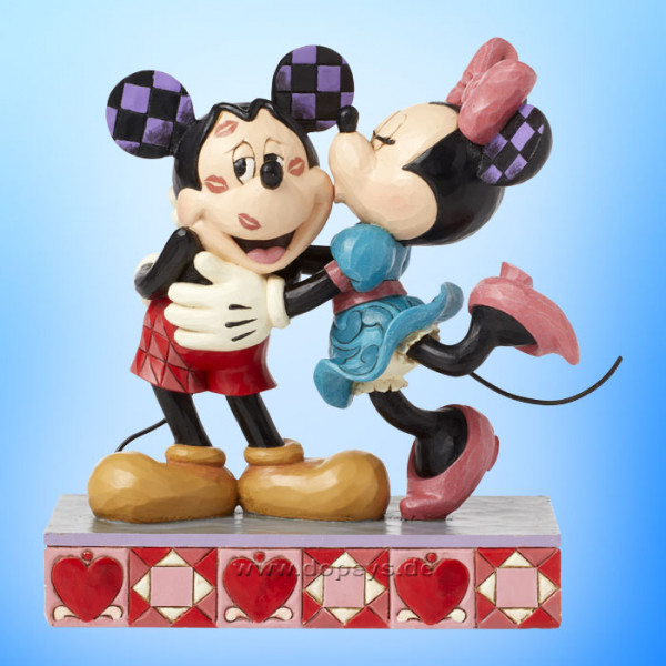 Minnie gibt Mickey einen Kuss Figur - Disney Traditions "Hugs & Kisses" von Jim Shore Enesco 6016327