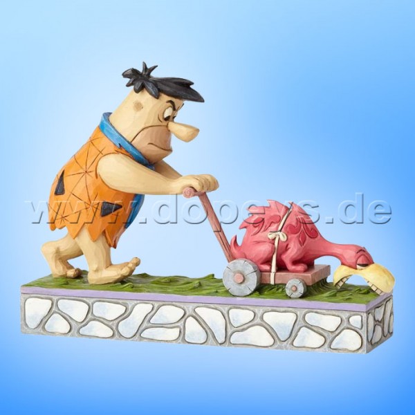 The Flintstones / Jim Shore Figur von Enesco."Mower-a-Saurus (Fred Feuerstein mäht Rasen)" 4058334