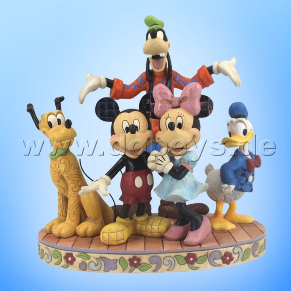 Disney Traditions / Jim Shore Figur von Enesco "The Gang's All Here (Die fabelhaften 5 - Mickey, Minnie, Pluto, Donald & Goofy)" 4056752.