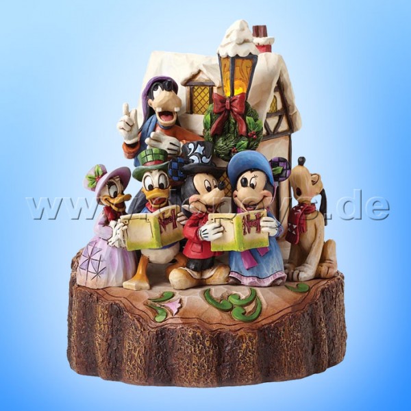 Disney Traditions / Jim Shore Figur von Enesco."Holiday Harmony (Mickey Maus & Freunde als Weihnachtssänger)" 4046025.