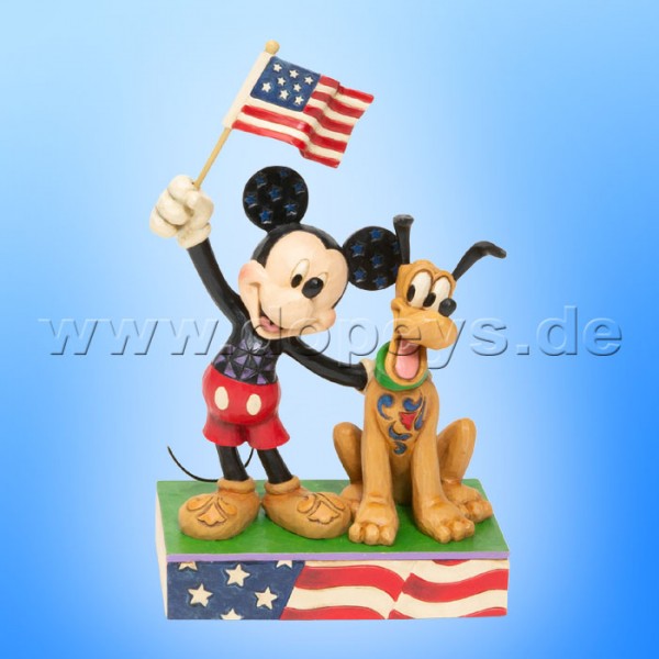 A Banner Day (Mickey & Pluto als Patrioten) Figur von Disney Traditions / Jim Shore - Enesco 6005975