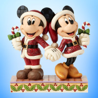 Disney Traditions - Mickey & Minnie with Candy Canes (Candy Cane Christmas) figurine by Jim Shore 6016882 Disney Traditions - Mickey & Minnie with Candy Canes (Candy Cane Christmas) figurine by Jim Shore 6016882