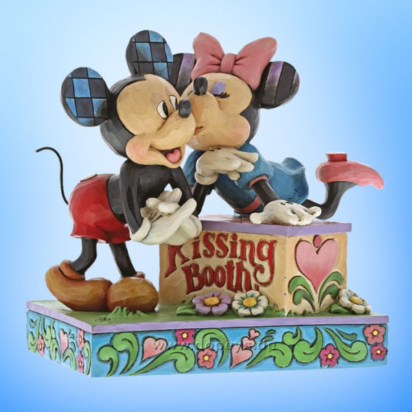 Disney Traditions / Jim Shore Figur von Enesco "Kissing Booth (Mickey & Minnie)" 6000970