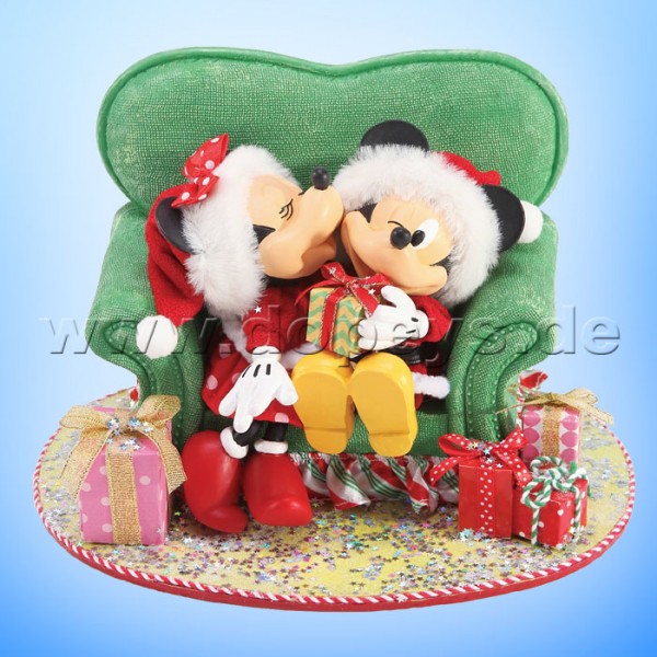 Disney Possible Dreams von Enesco "Mickey & Minnie auf Weihnachts-Sessel" Minnie's Perfect Gift 6003419