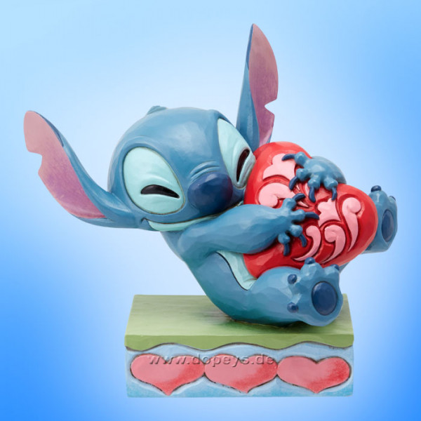 Disney Traditions Figur - Stitch liebkost ein Herz (Heart Struck) von Jim Shore 6014316
