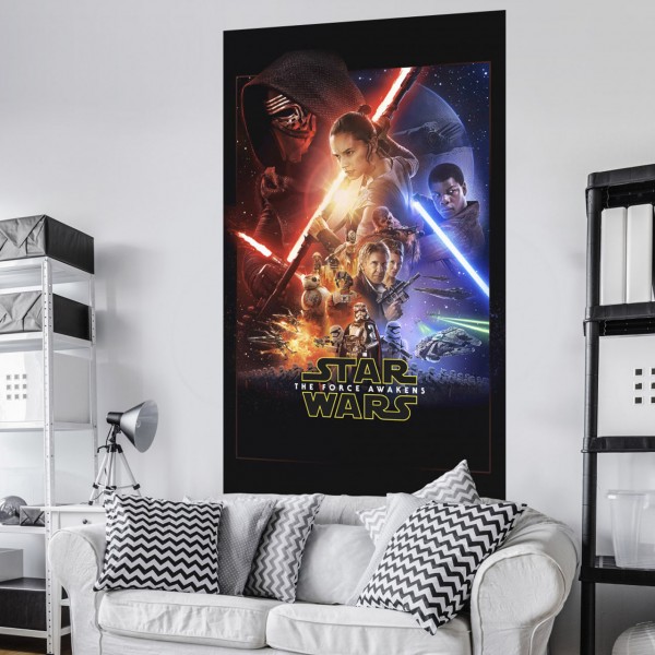 Star Wars Vlies Fototapete "Star Wars EP7 Official Movie Poster" 1,20m x 2,00m