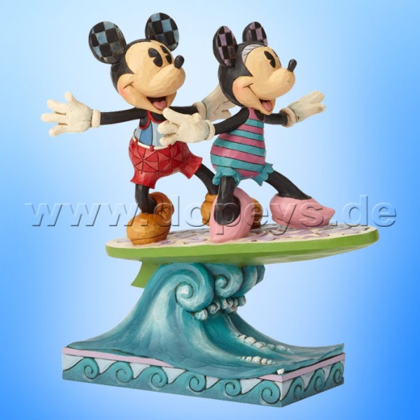 Disney Traditions - Surf's Up (Mickey & Minnie auf einem Surfbrett) von Jim Shore 6001275