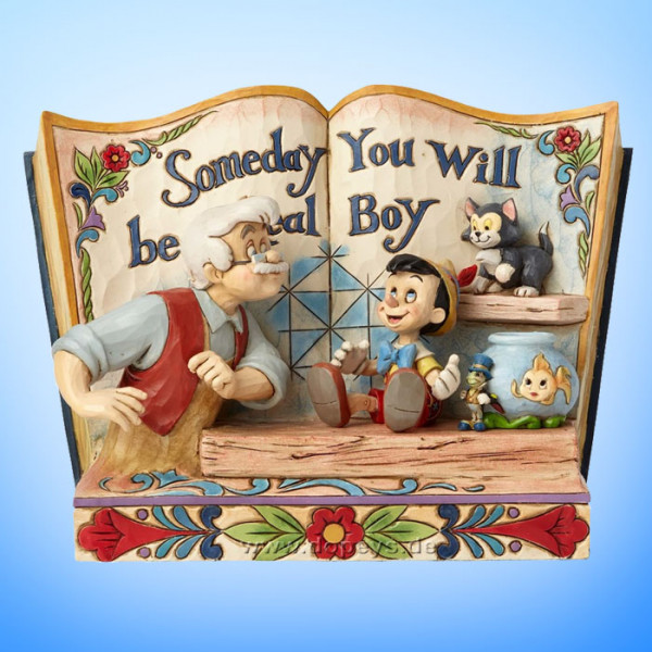 Disney Traditions / Jim Shore Figur von Enesco "Someday You Will Be A Real Boy (Pinocchio Märchenbuch)" 4057957.
