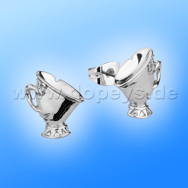Disney Ohrstecker - Tassilo (Die Schöne und das Biest) in Weißgold von Couture Kingdom 12100461