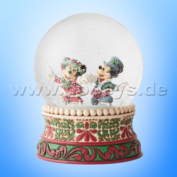 Splendid Skaters (Victorianische Mickey & Minnie Maus Schneekugel) Figur von Disney Traditions / Jim Shore - Enesco 6002832