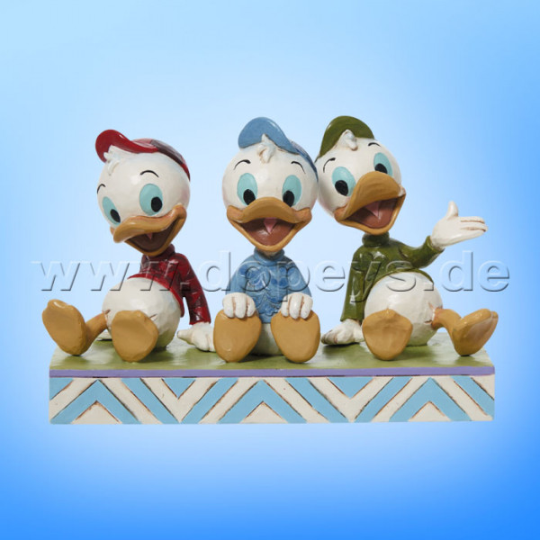 Disney Traditions Figur - Tick, Trick & Track sitzen (Terrific Trio) von Jim Shore 6011933