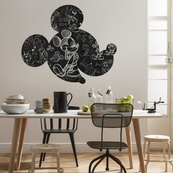 Disney Wandsticker / Wandaufkleber Mickey Maus Kopf "Mickey Head Illustration" 127cm x 127cm