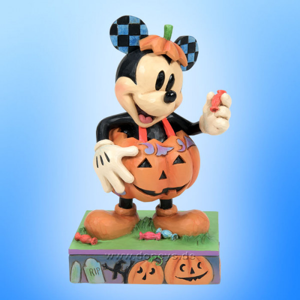Disney Traditions - Mickey Mouse in Pumpkin Costume (Mick-O-Lantern) figurine by Jim Shore 6014353