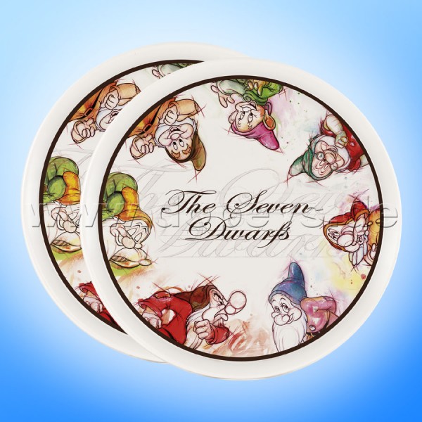 Disney Pizzateller / Servierplatte / Tortenplatte "7 Zwerge" 2 Stück im Set im italienischen Design PWS37T/2X