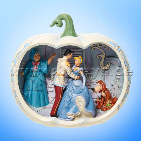 Disney Traditions Figur - Cinderella Filmszene im Kürbis (Love at First Sight) von Jim Shore 6011926