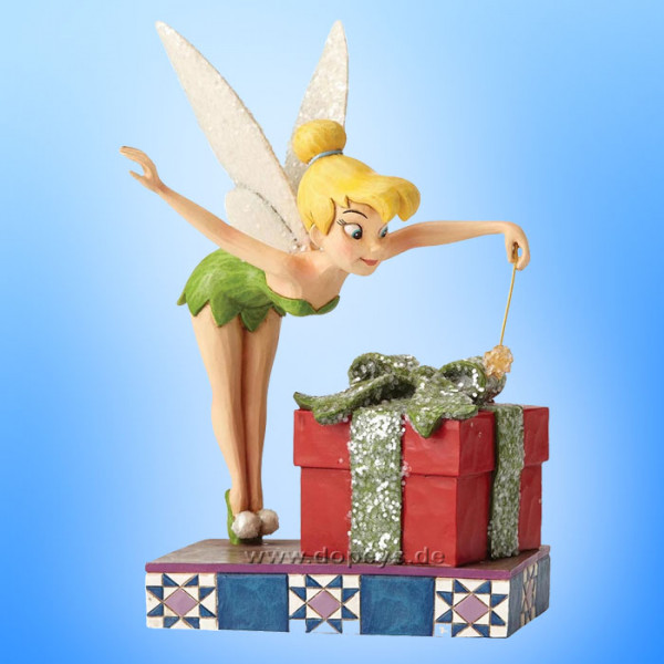 Disney Traditions / Jim Shore figurine from Enesco "Pixie Dusted Present (Tinker Bell Figurine)" 4051970.