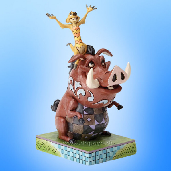 Disney Traditions / Jim Shore figurine from Enesco "Carefree Cohorts (Timon and Pumbaa Figurine)" 4054281.