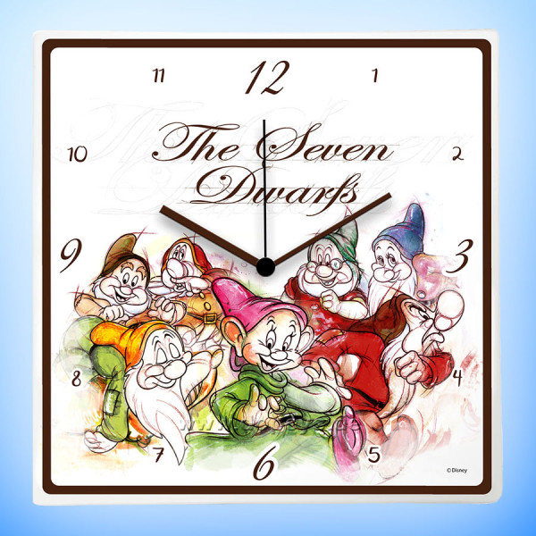 Disney Wanduhr "Die sieben Zwerge" im italienischen Design 133029