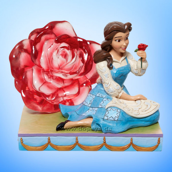 Disney Traditions Figur - Belle mit durchsichtiger Rose (An Enchanted Rose) von Jim Shore 6011924
