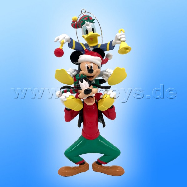 Kurt S. Adler - Disney "Mickey, Donald & Goofy Stapelturm" - Weihnachtsbaumanhänger / Ornament DN37049