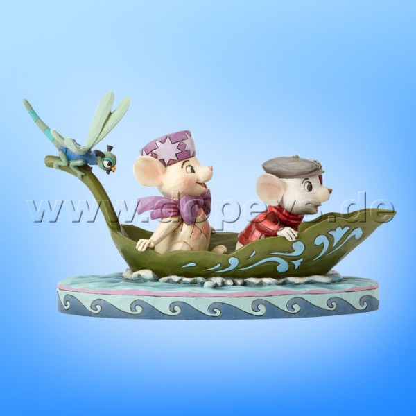 Disney Traditions / Jim Shore Figur von Enesco "To The Rescue (Bernard & Bianca mit Außenbordmotor 40 Jahre Jubiläumsfigur)" 4055405.