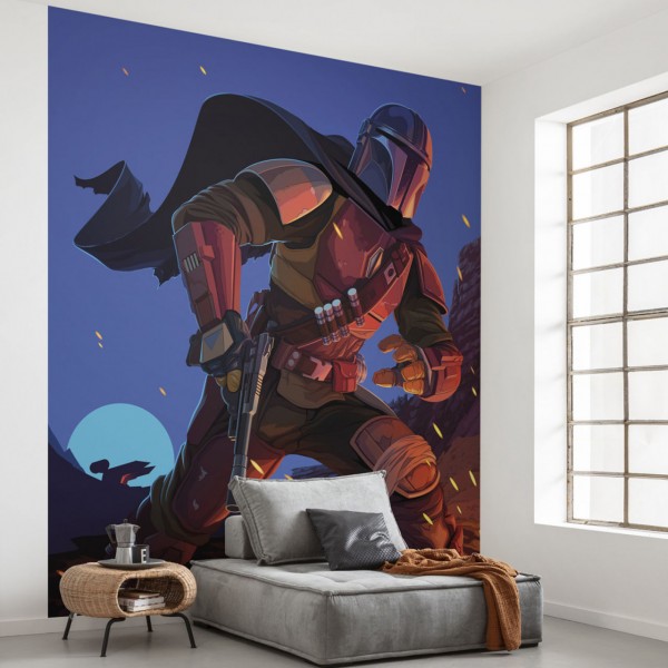 Star Wars Vlies Fototapete "Star Wars The Mandalorian Big Ambush" 2,50m x 2,80m