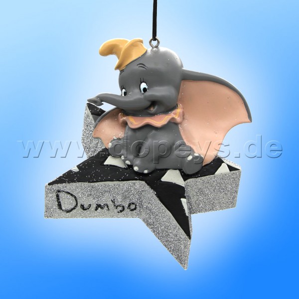 Kurt S. Adler - Disney "Dumbo auf einem Stern" 3D-Relief Weihnachtsanhänger / Ornament DN33007