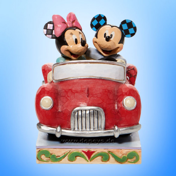 Disney Traditions Figur - Mickey and Minnie Maus im Auto (A Lovely Drive) von Jim Shore 6010110