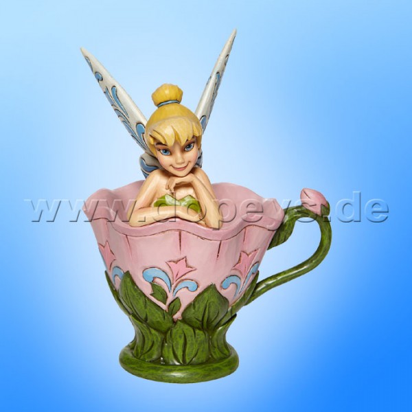 Disney Traditions - A Spot of Tink (Tinker Bell sitzt in einer Blumentasse) von Jim Shore 6008076